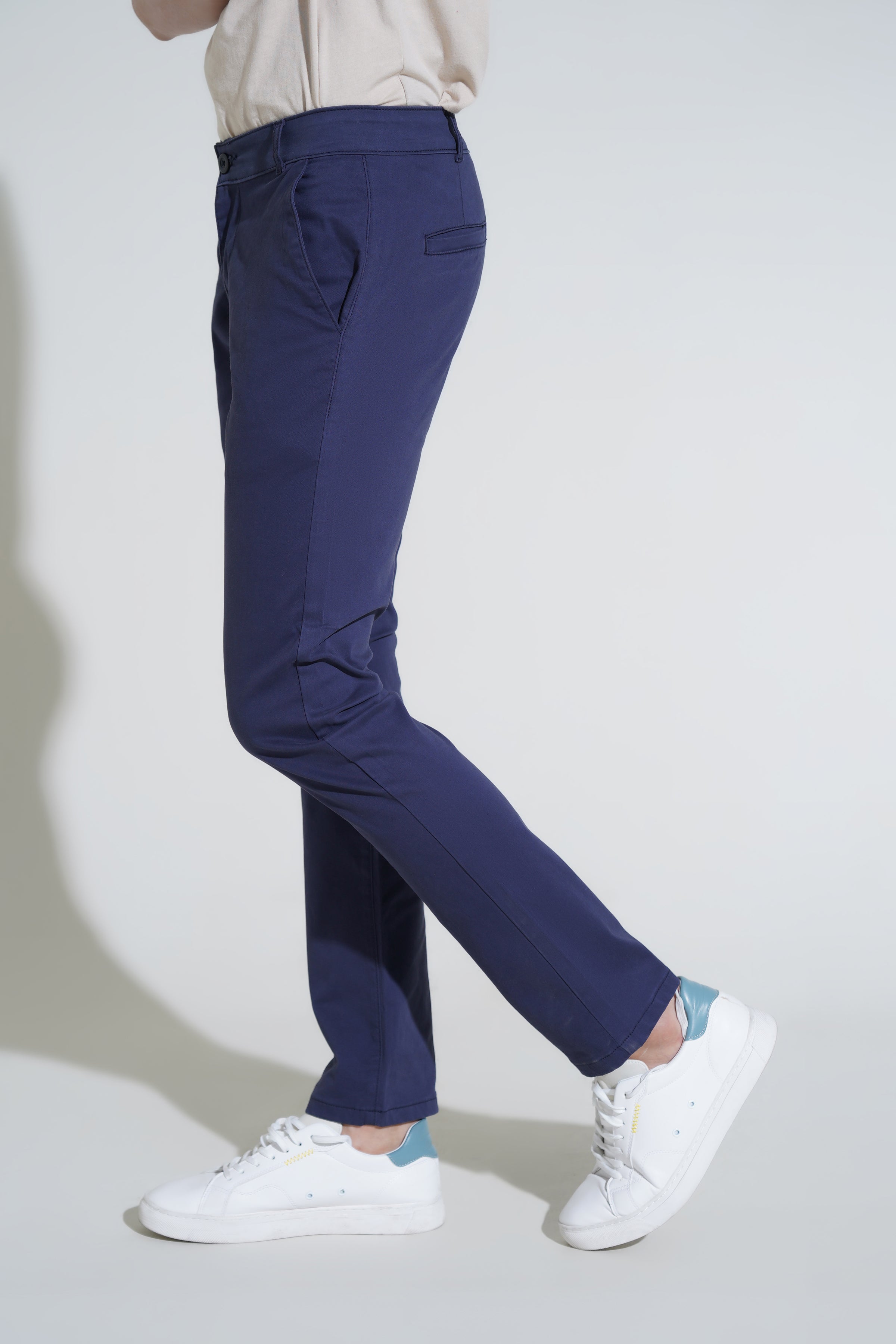 Navy Pants-Slim Fit
