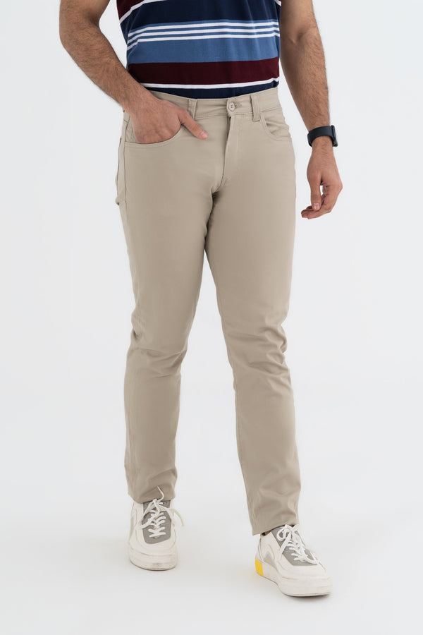 Casual Beige Pants