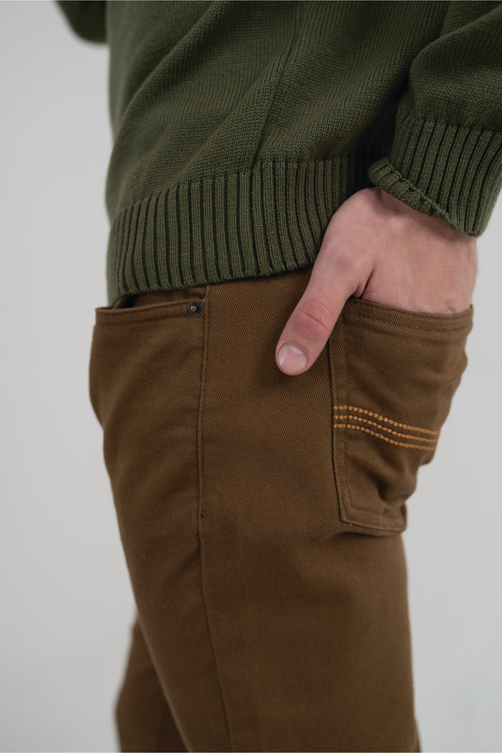 Camel Slim Fit Pants Equator