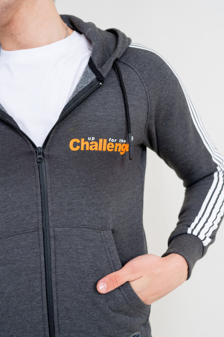 Charcoal Zipper Hoodie Equator