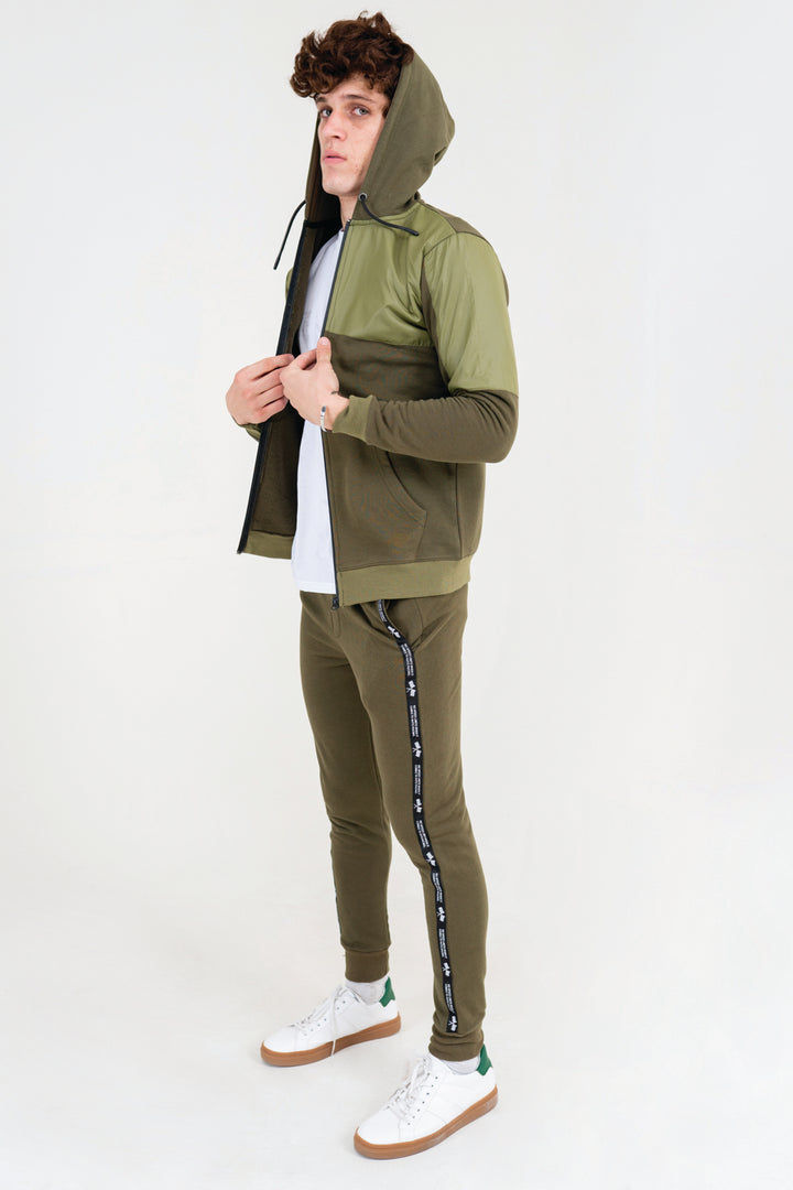 Olive Zipper Hoodie Equator