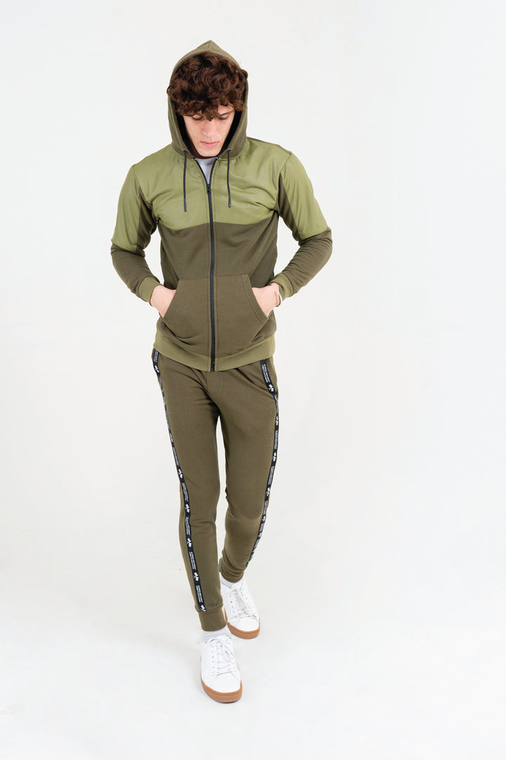 Olive Zipper Hoodie Equator