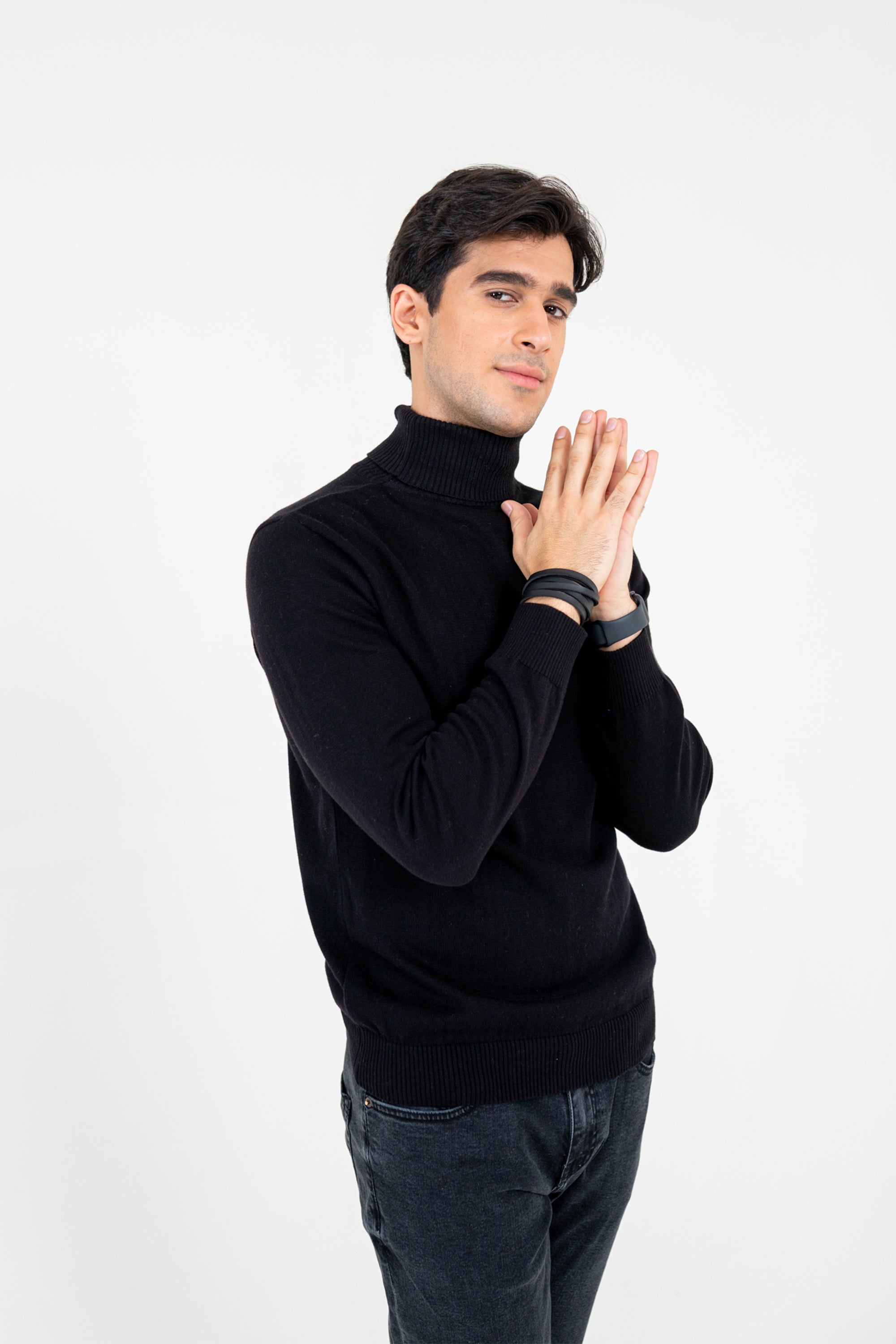 Black Roll Neck Equator