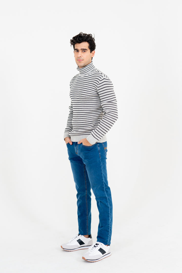 Oatmeal Knit Roll Neck Equator