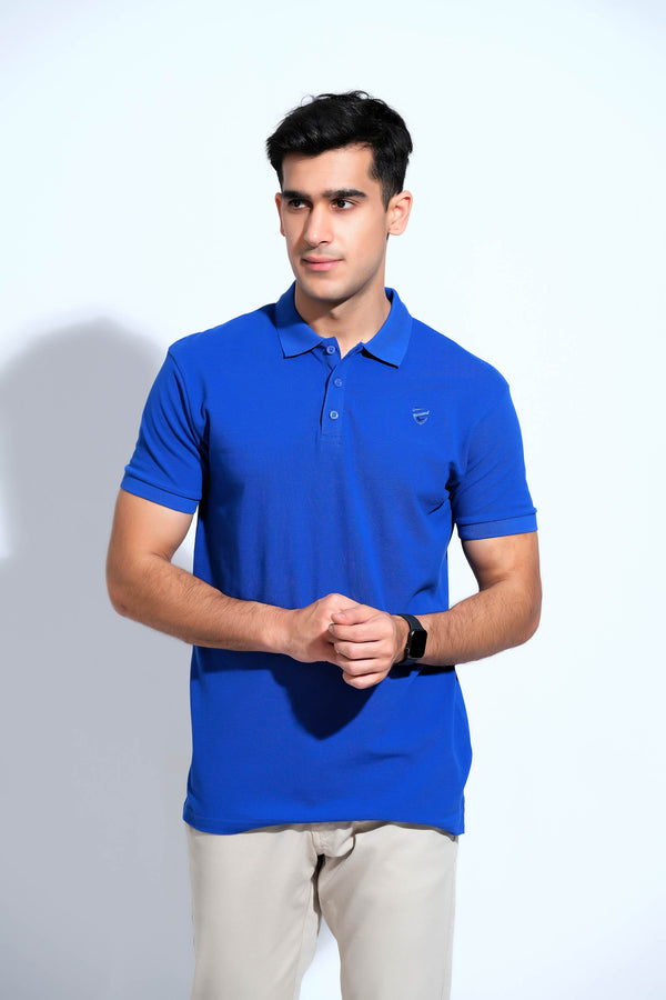 Blue T Shirt Collar HS