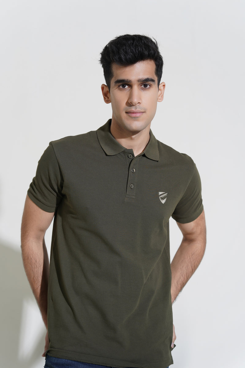 Olive Logo Polos – Equator Stores