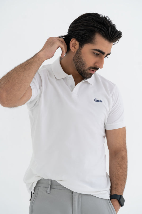 Pure White Polo Shirt