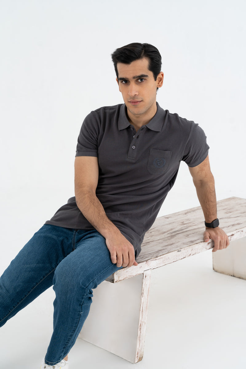 Charcoal Polo Shirt – Equator Stores