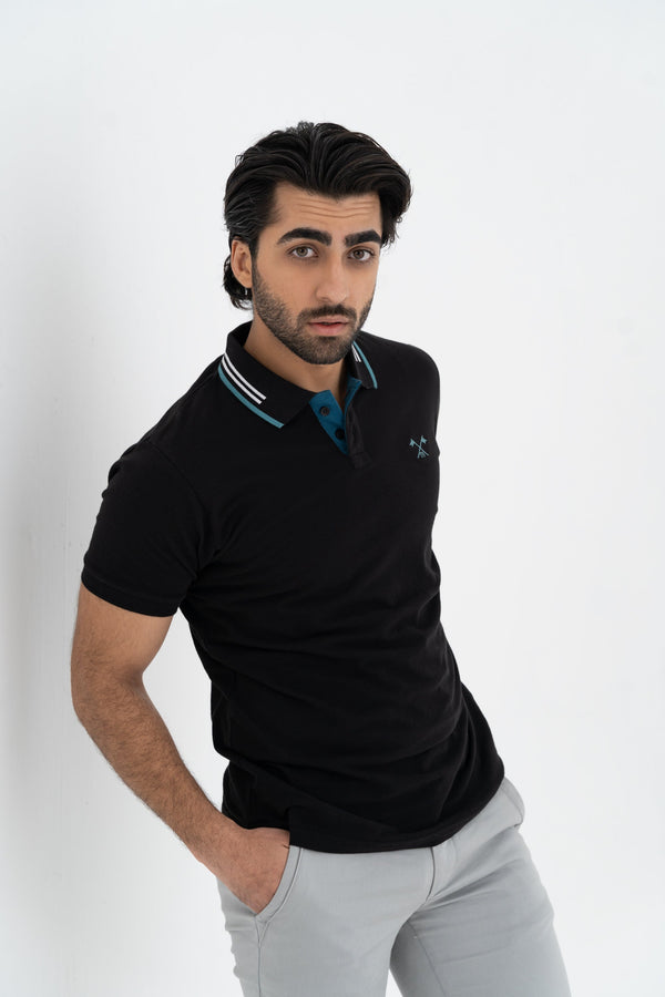 Elegant Black Polo Shirt