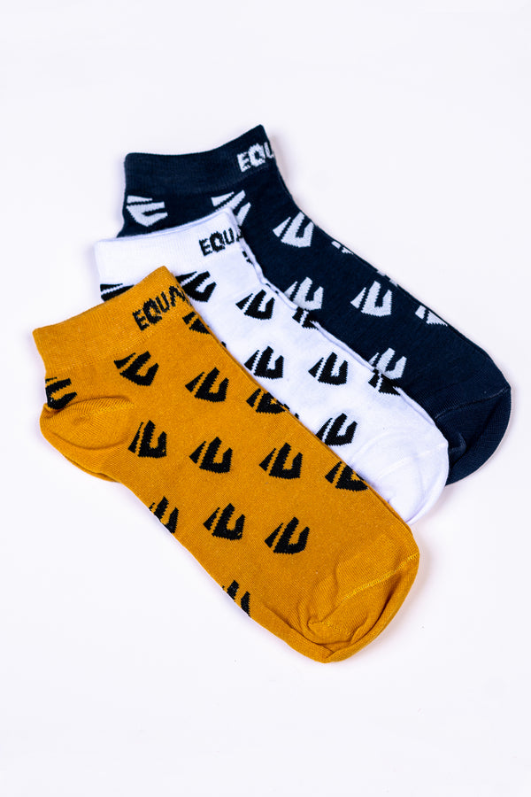 3-Pack Logo Ankle Socks Equator