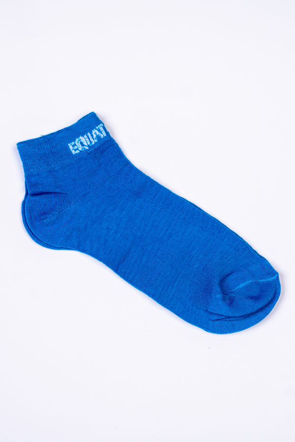 Neon Blue Ankle Socks
