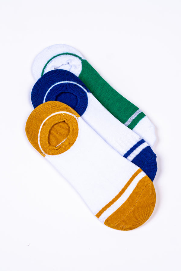 3-Pack Colored Trainer Socks Equator