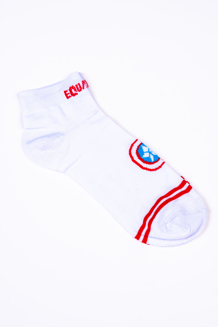 White Ankle Socks Equator