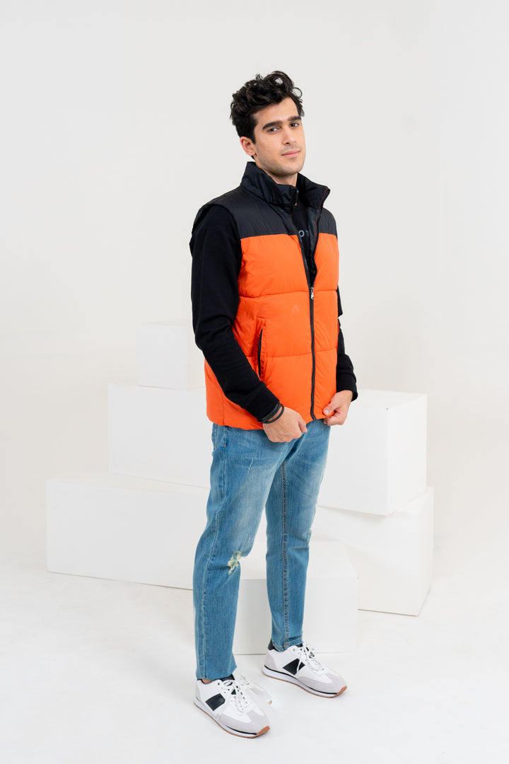 Orange Down Gilet Equator