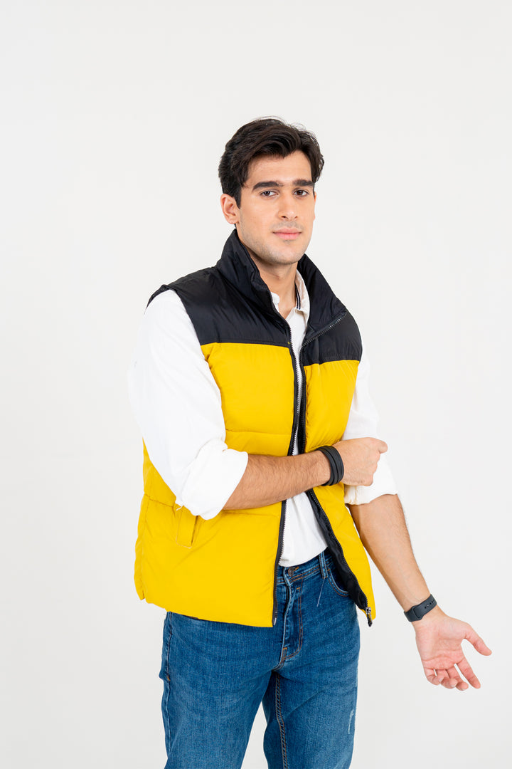 Yellow Down Gilet Equator