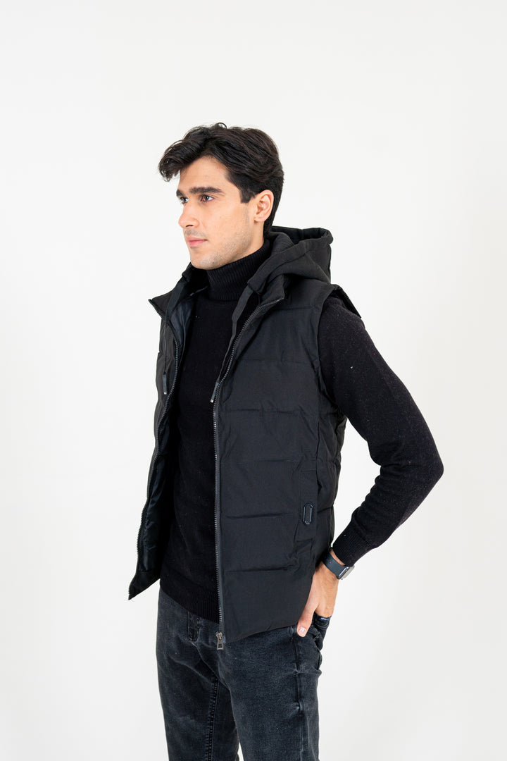 Black Quilted Gilet Equator