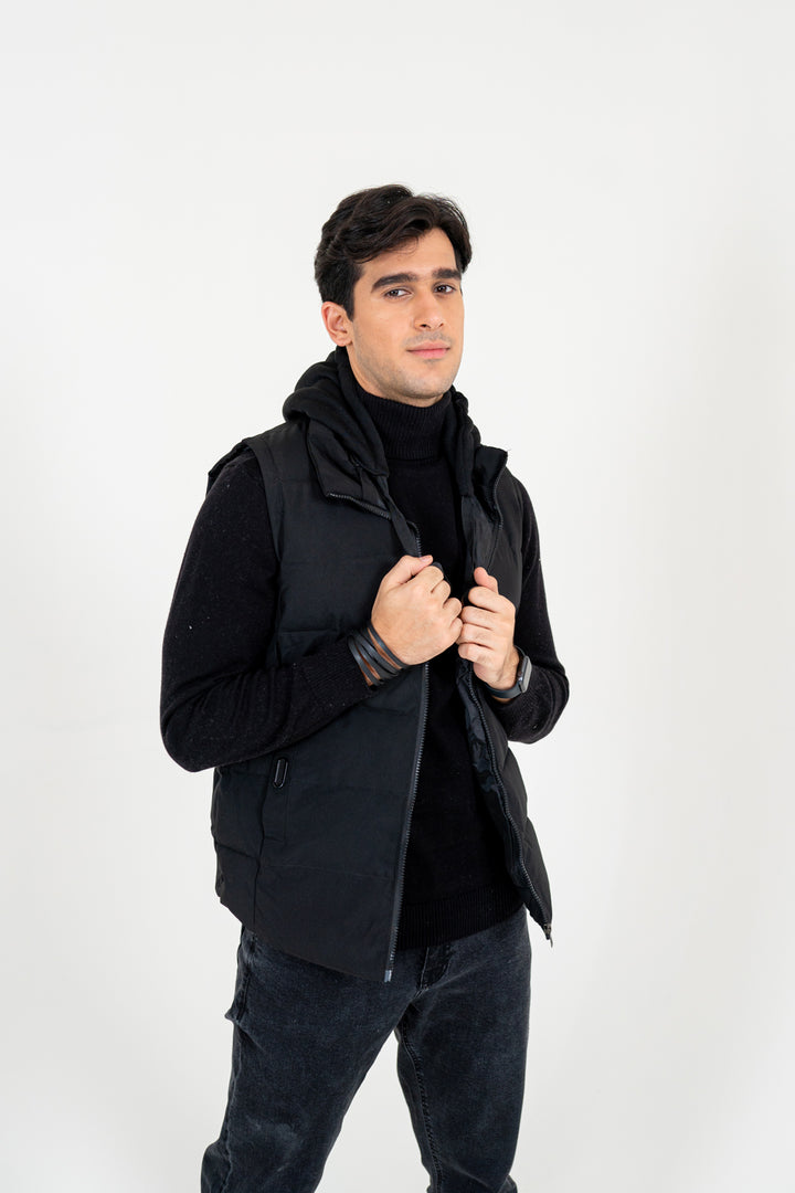 Black Quilted Gilet Equator