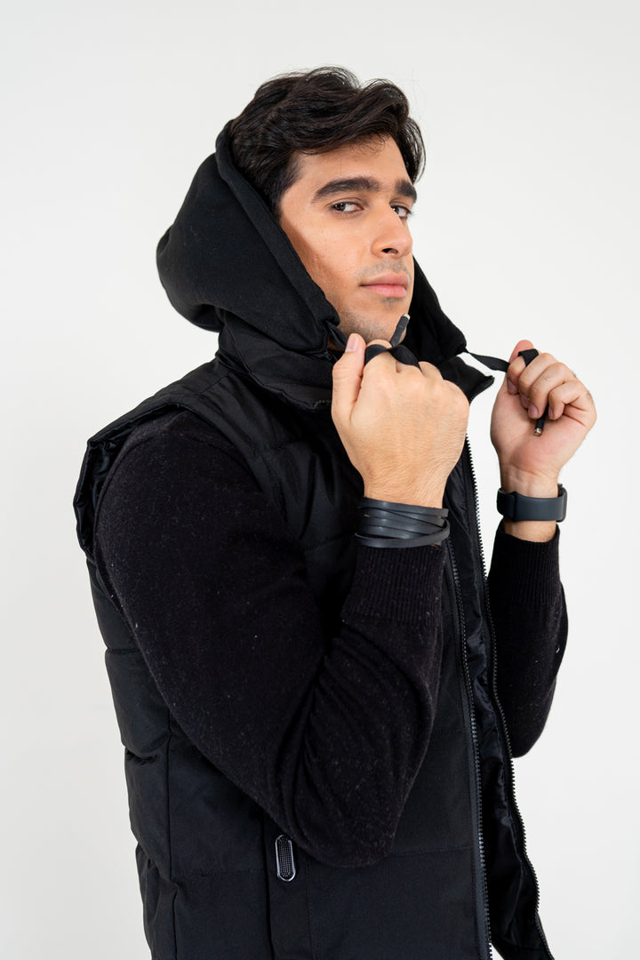 Black Quilted Gilet Equator