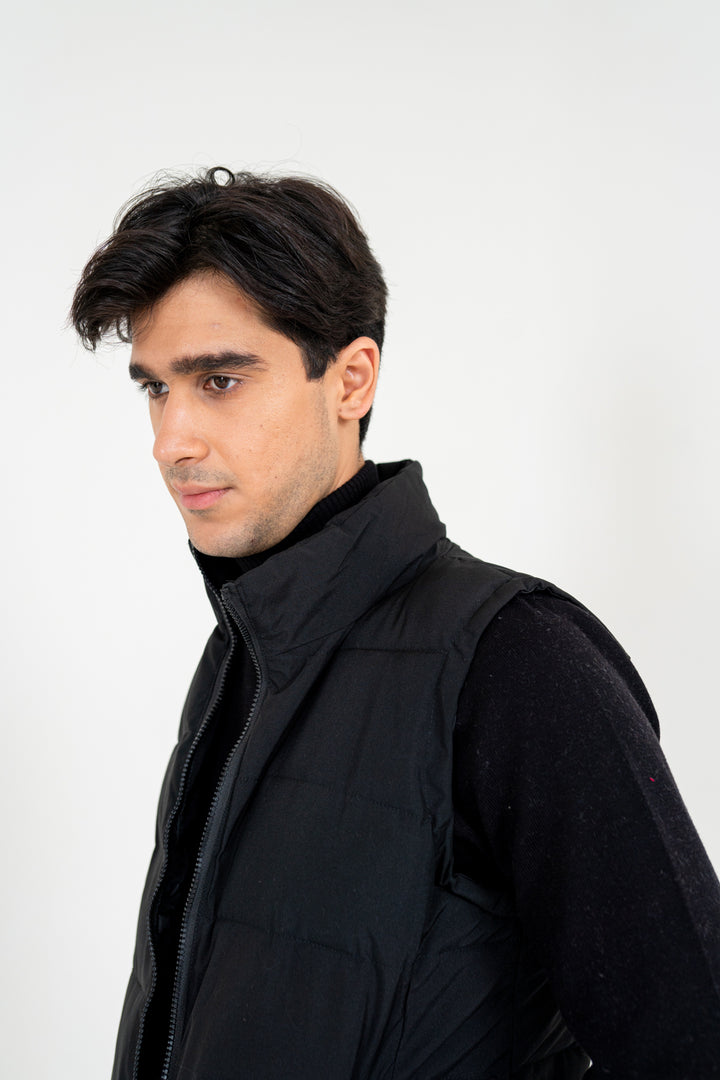 Black Quilted Gilet Equator