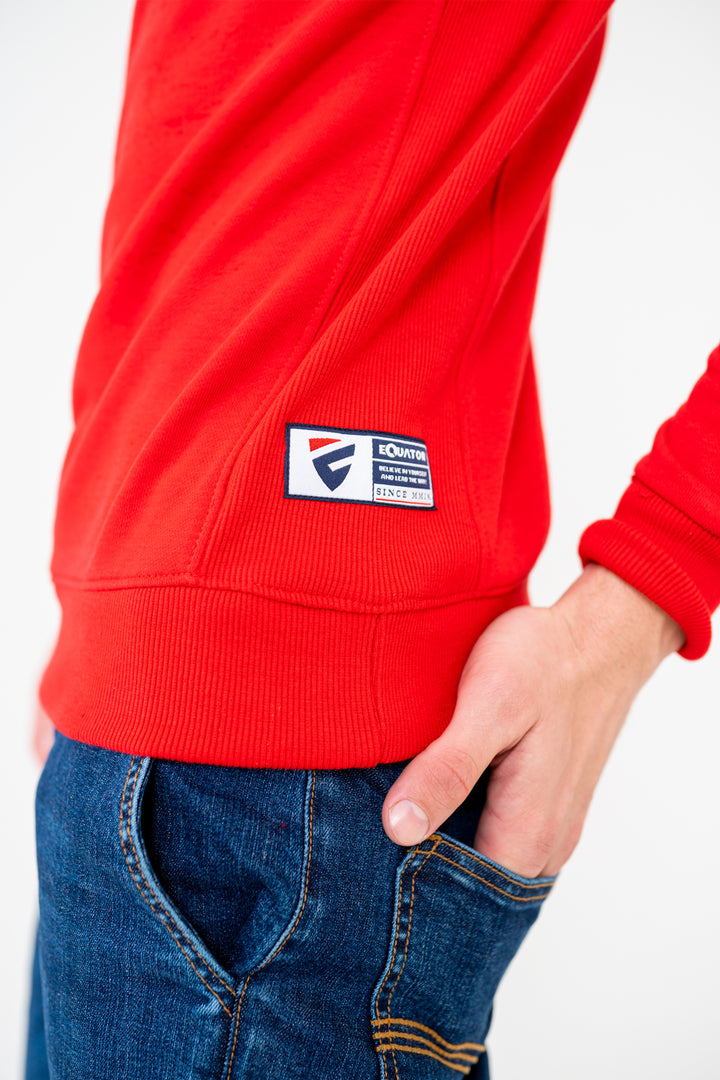 Red Crew Sweatshirt Equator