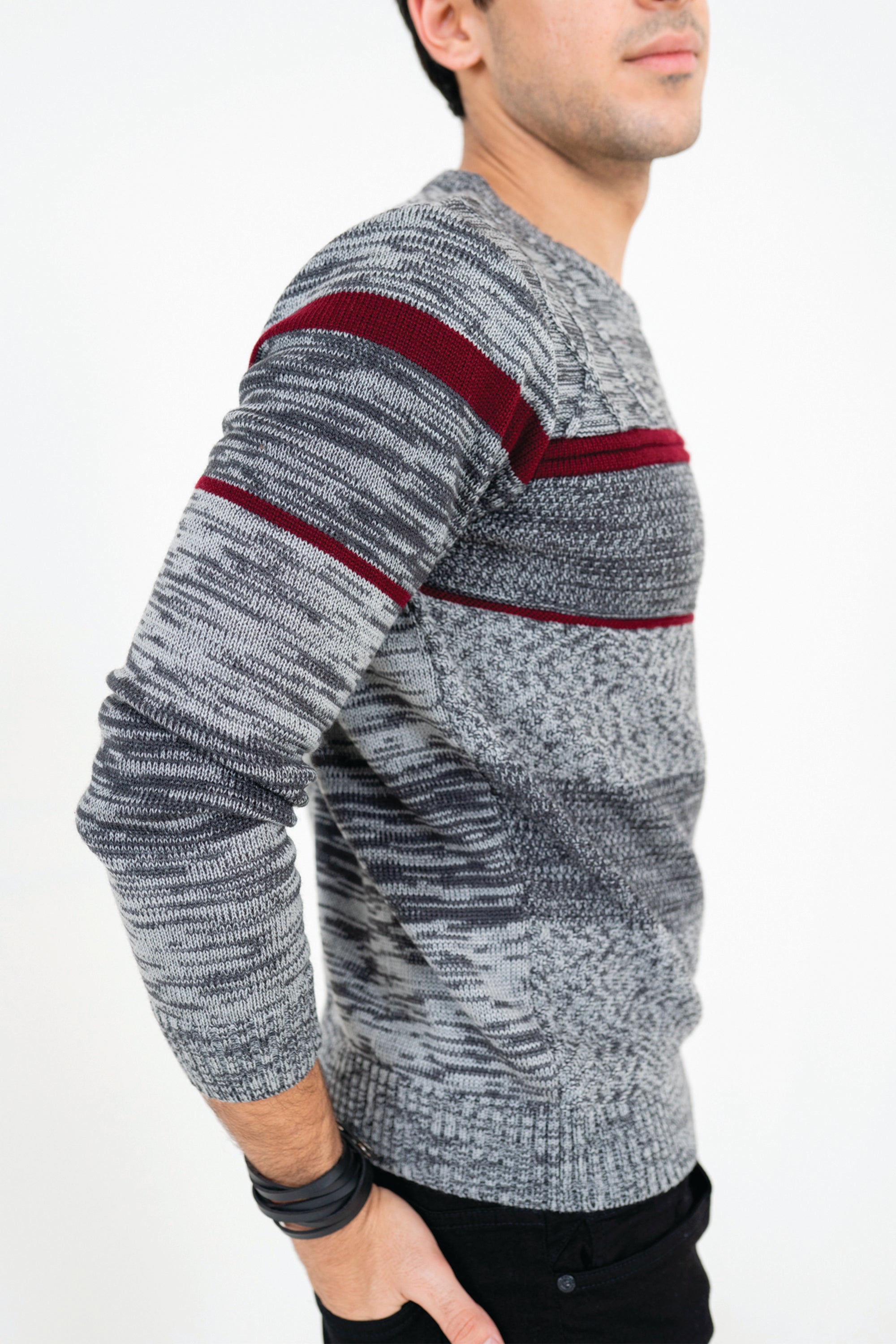 Grey Nordic Sweater
