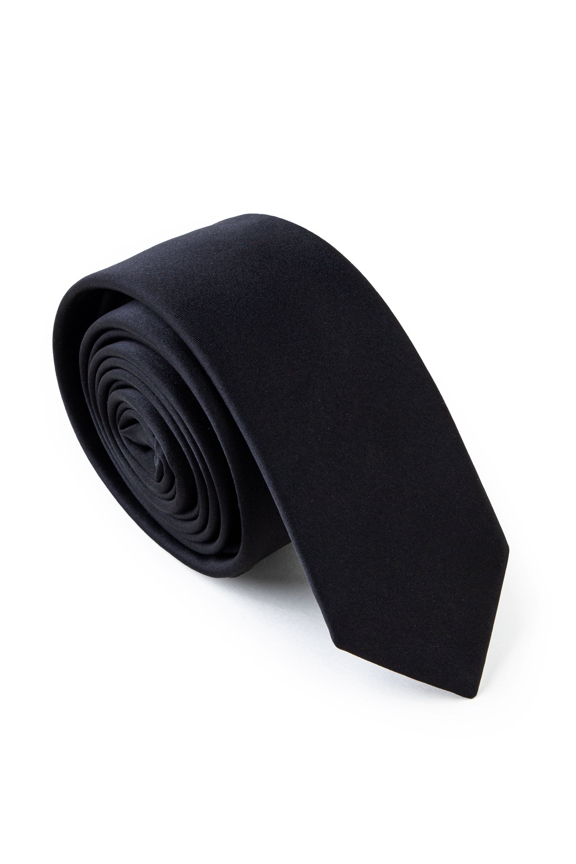 Plain Black Tie Loose