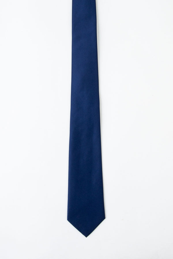 Plain Blue Tie Loose