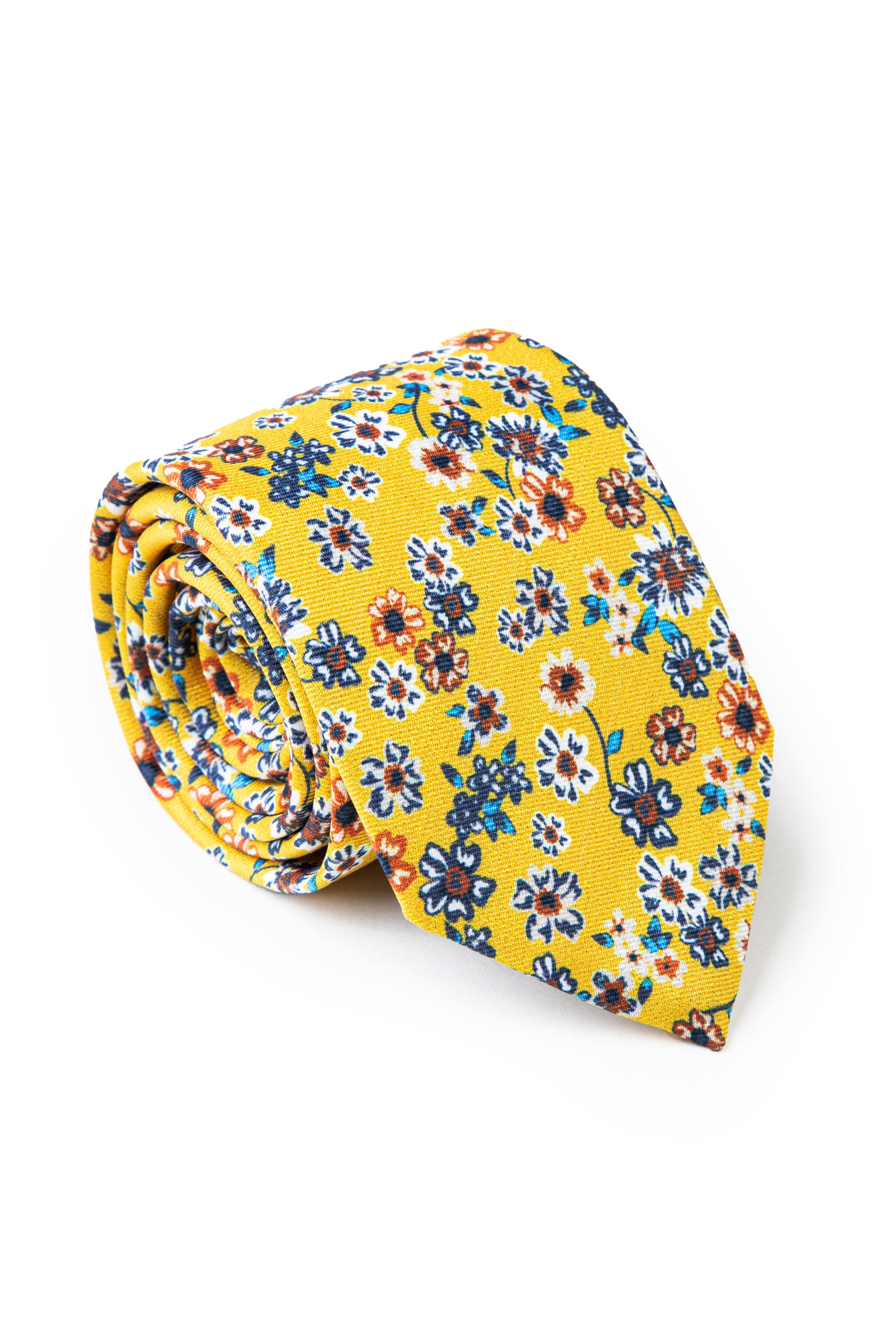 Yellow Floral Tie Loose