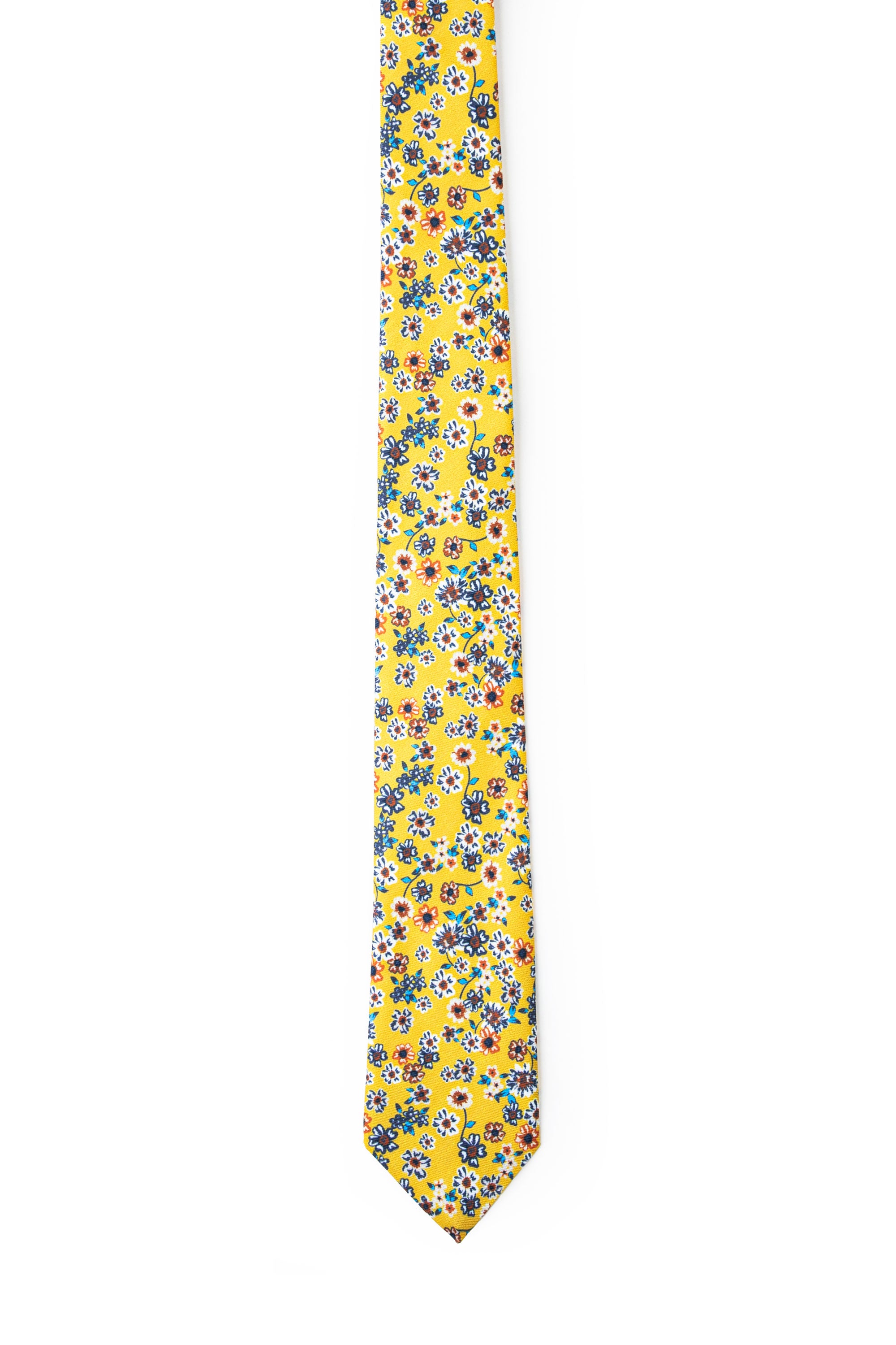 Yellow Floral Tie Loose