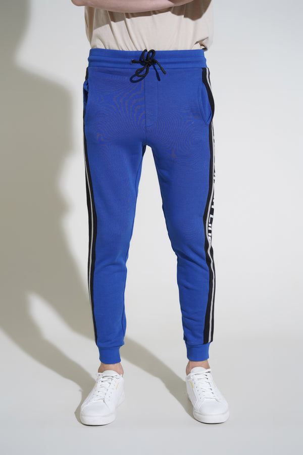 Blue Knit Trouser