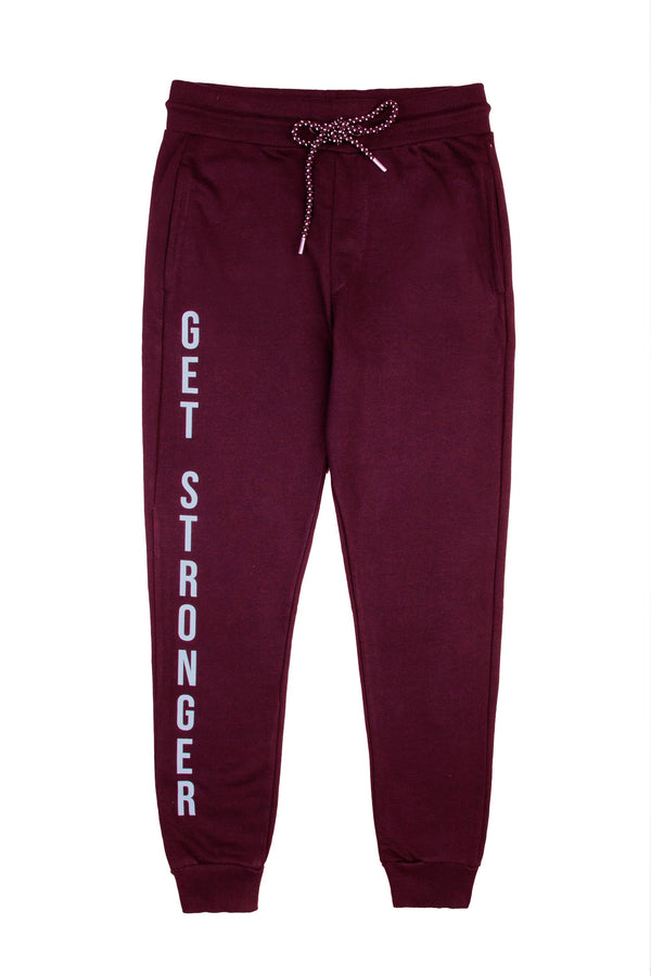 Maroon Terry Knit Trousers