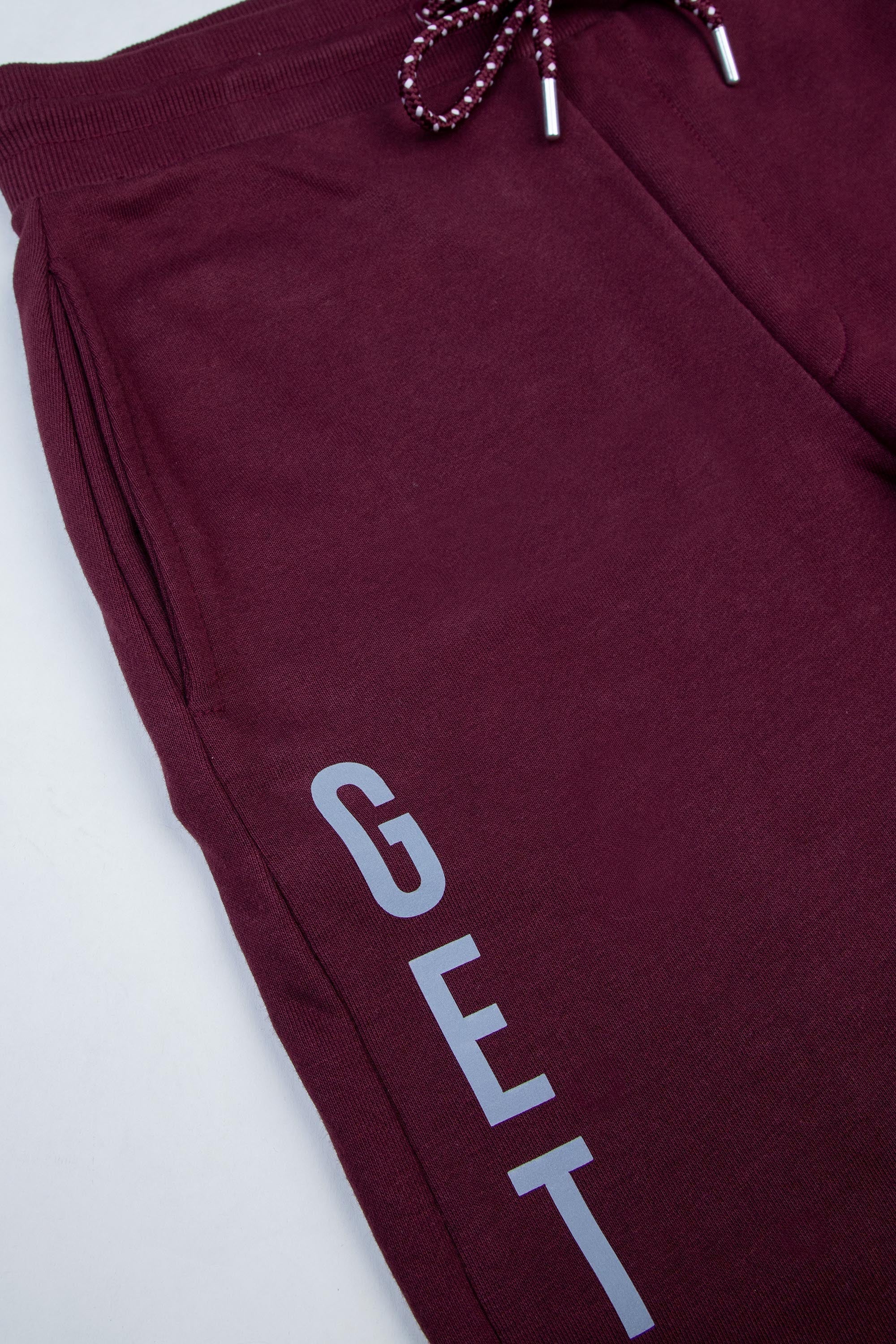 Maroon Terry Knit Trousers