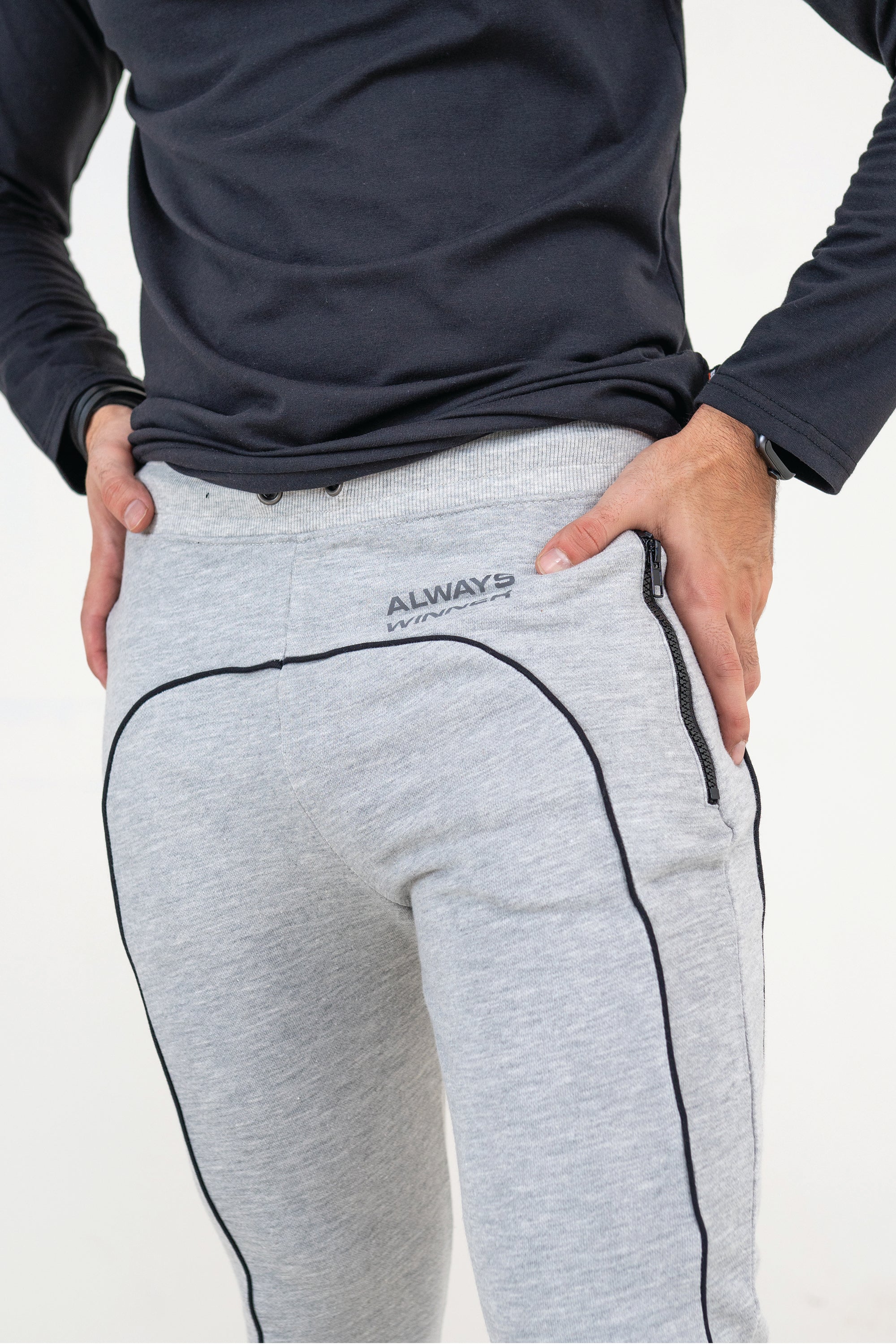 Black Tipped Joggers
