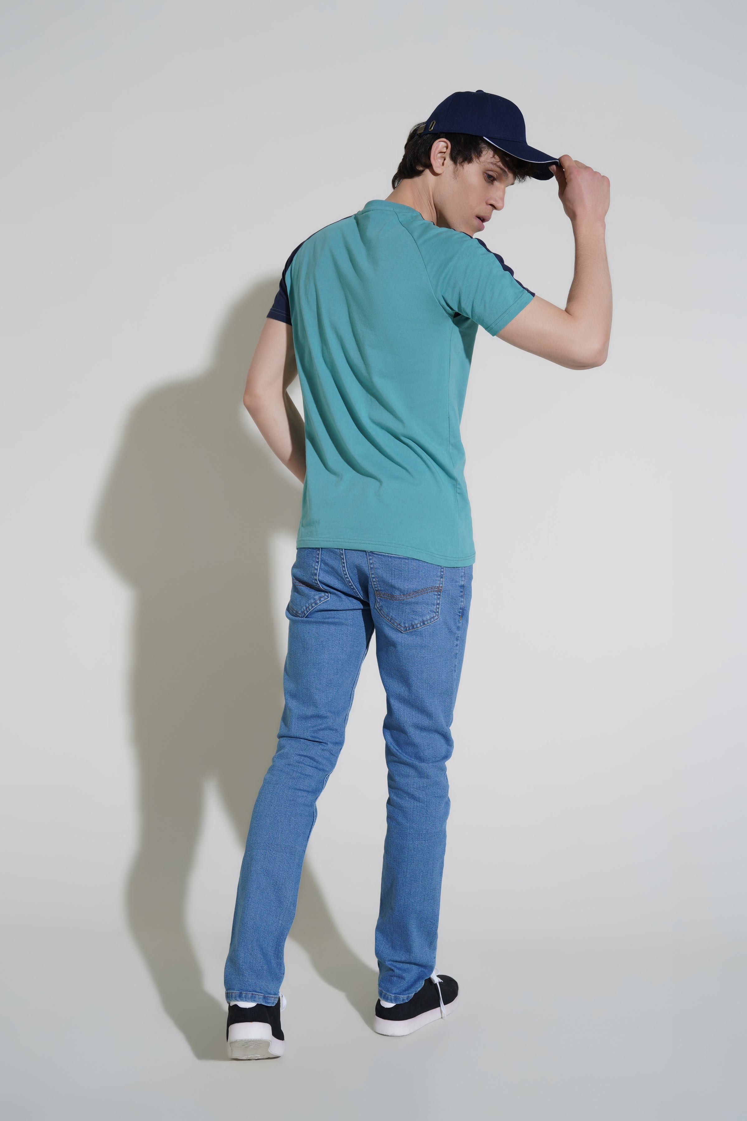 Aqua Oxford T-Shirt