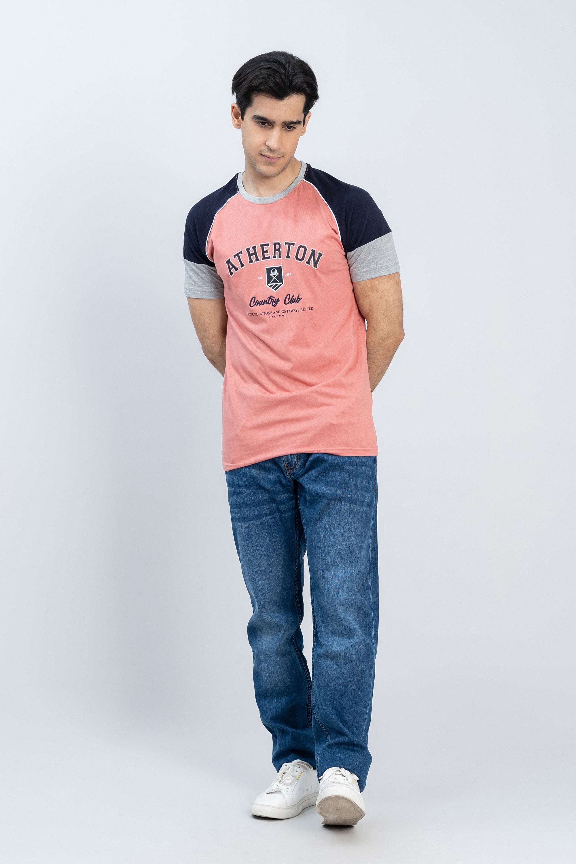 Round Neckline Pink Shirt
