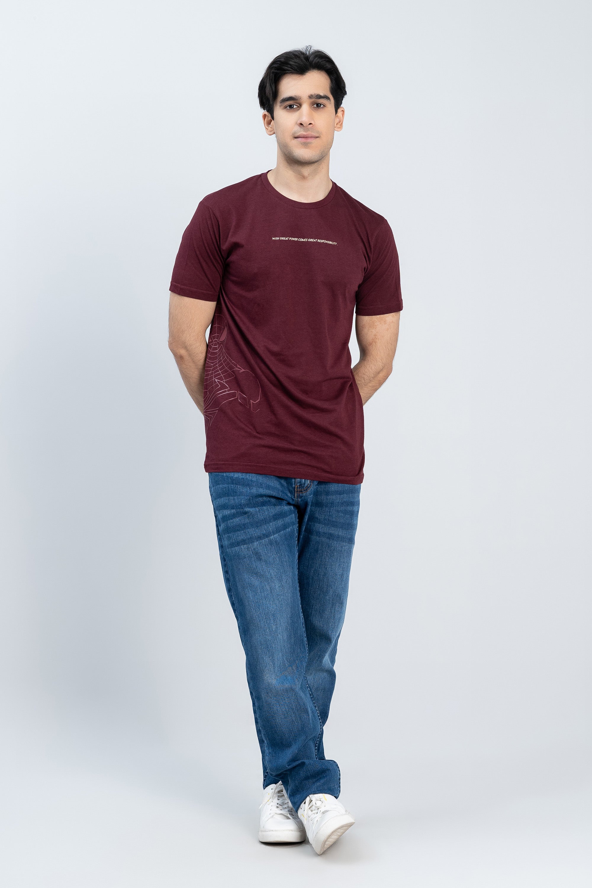 Maroon Cotton T-Shirt