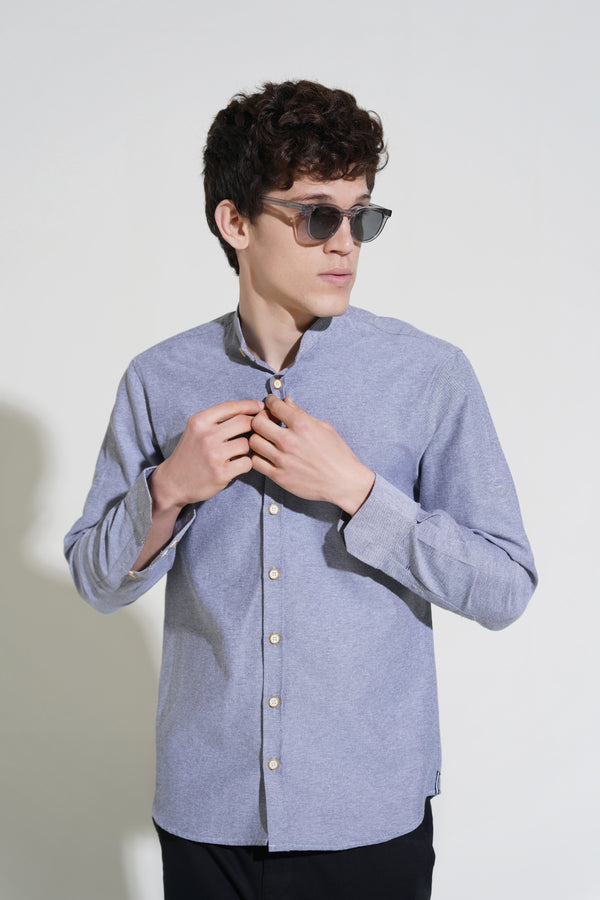 Grey Oxford Shirt