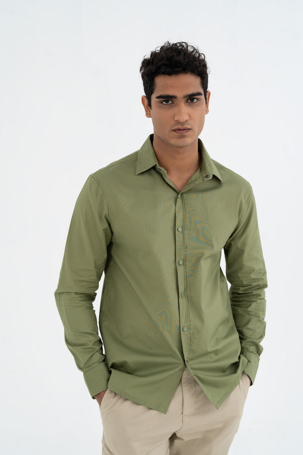 Light Green Casual Shirt