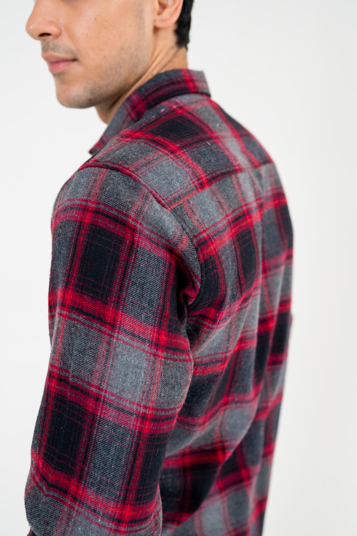 Red Woolen Shirt Equator