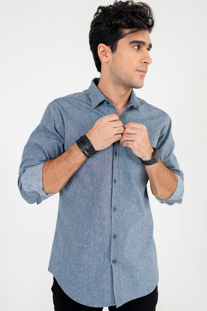 Striped Twill Shirt Equator