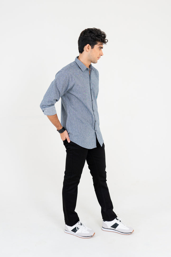 Striped Twill Shirt Equator