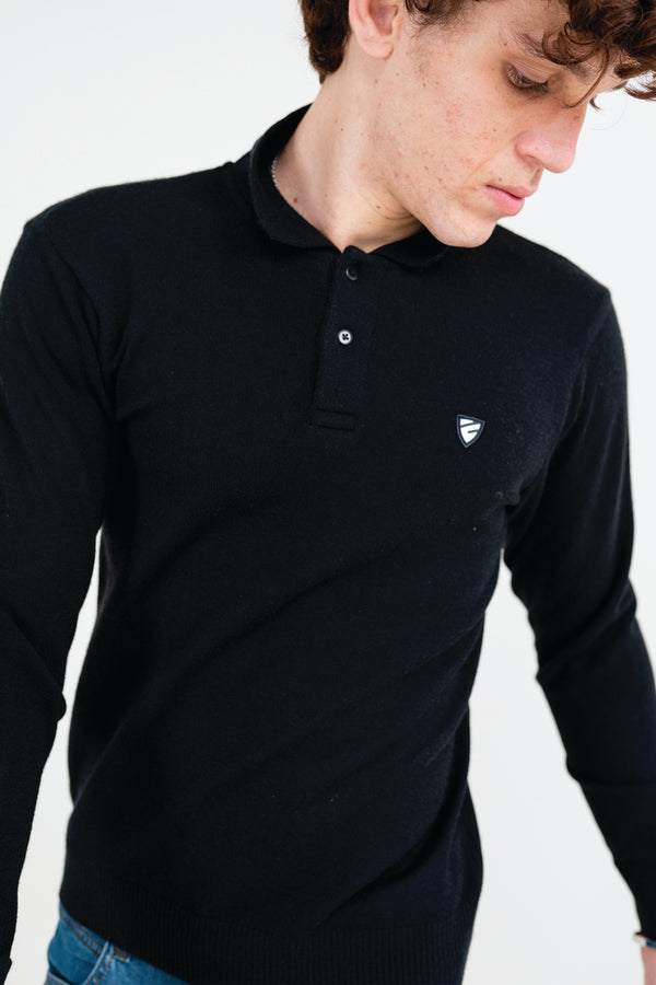 Onyx Long-Sleeved Polo