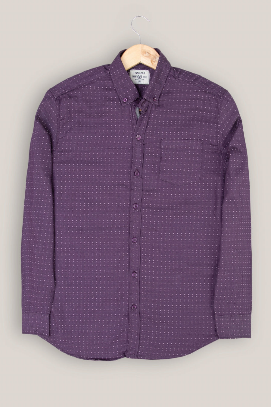 Purple Pattern Shirt Equator