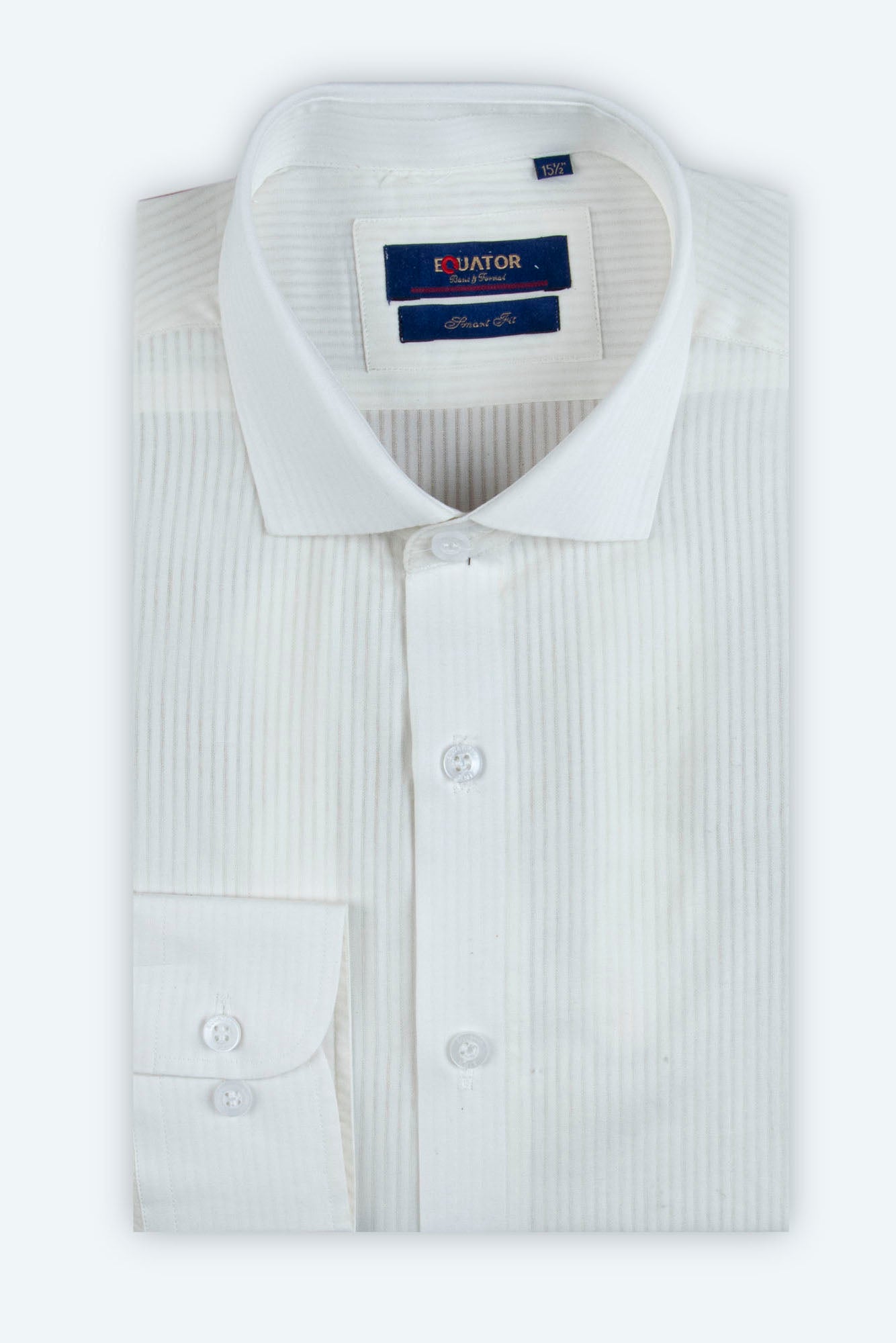 White Lined Formal Shirt