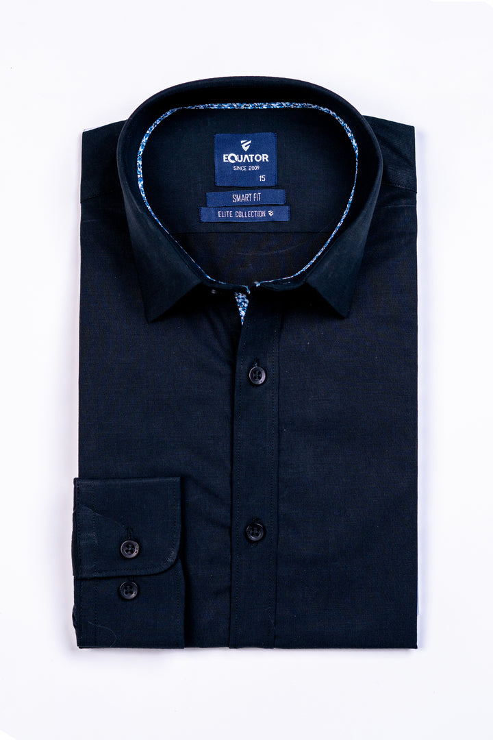 Black Formal Shirt Equator