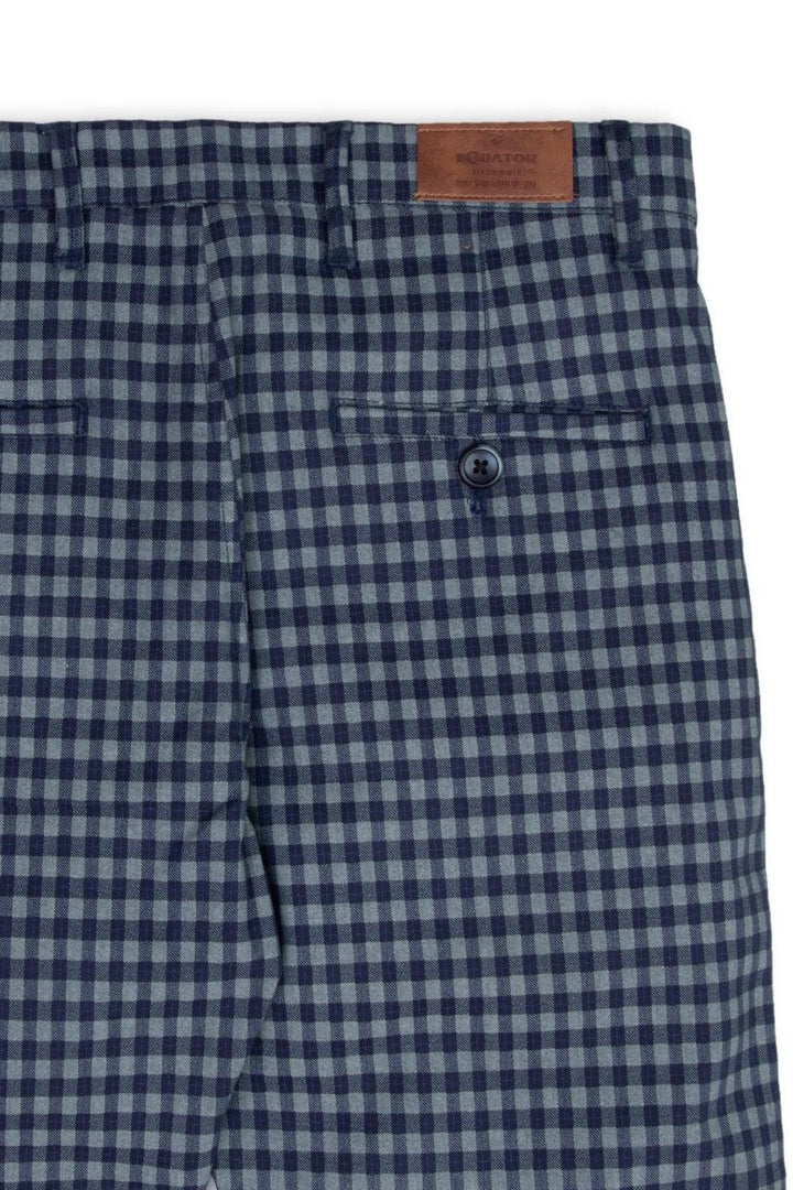 BLUE GINGHAM PANTS - Equator Stores