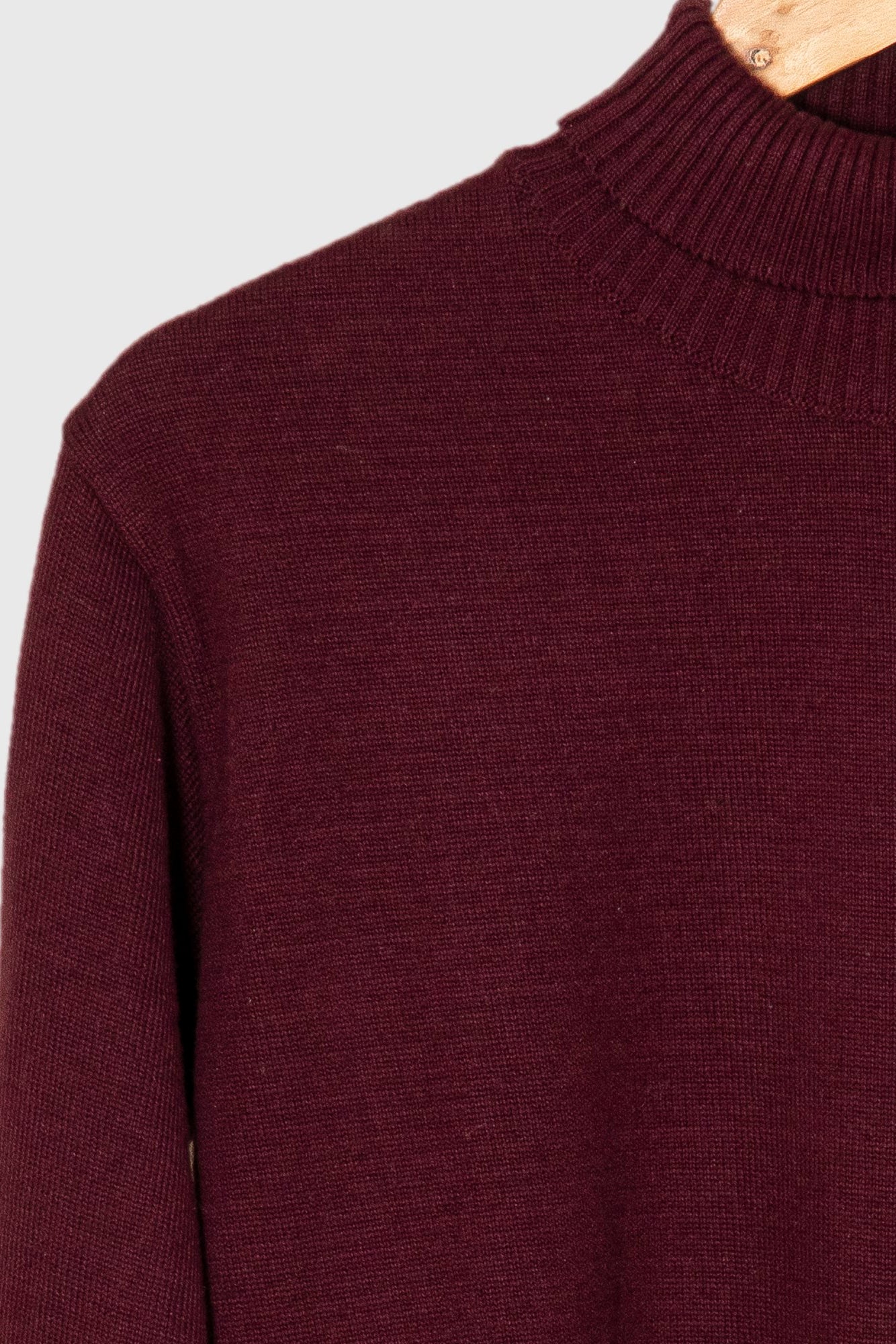 Maroon Turtleneck Sweater