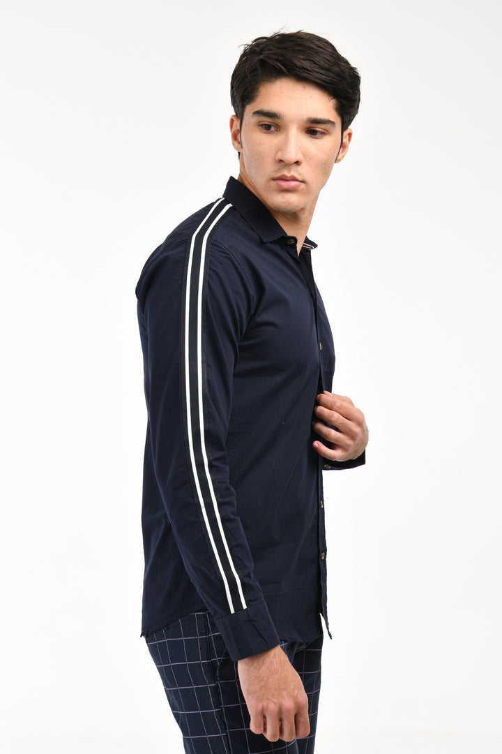 Navy Taped Shirt Equator