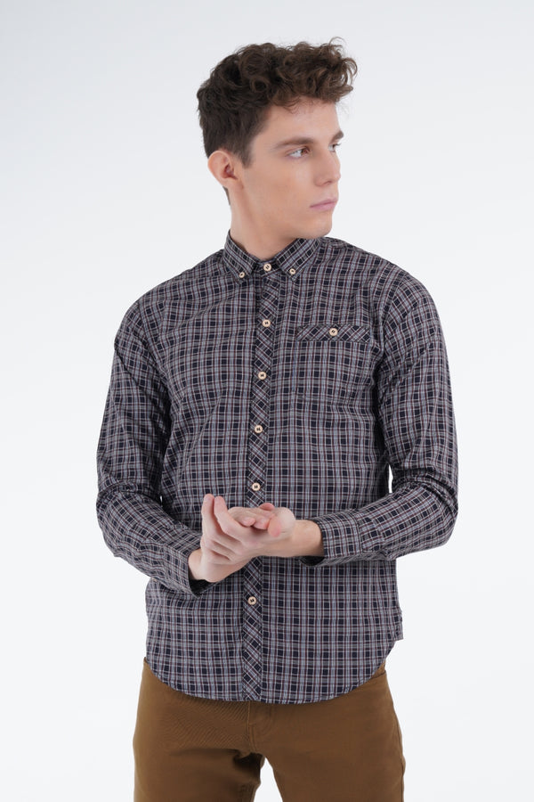 Black Tartan Shirt Equator