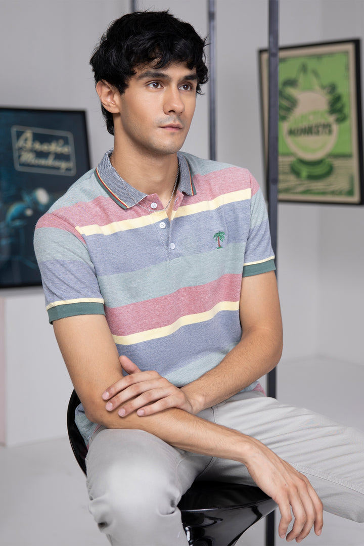 Lateral Striped Polo Equator